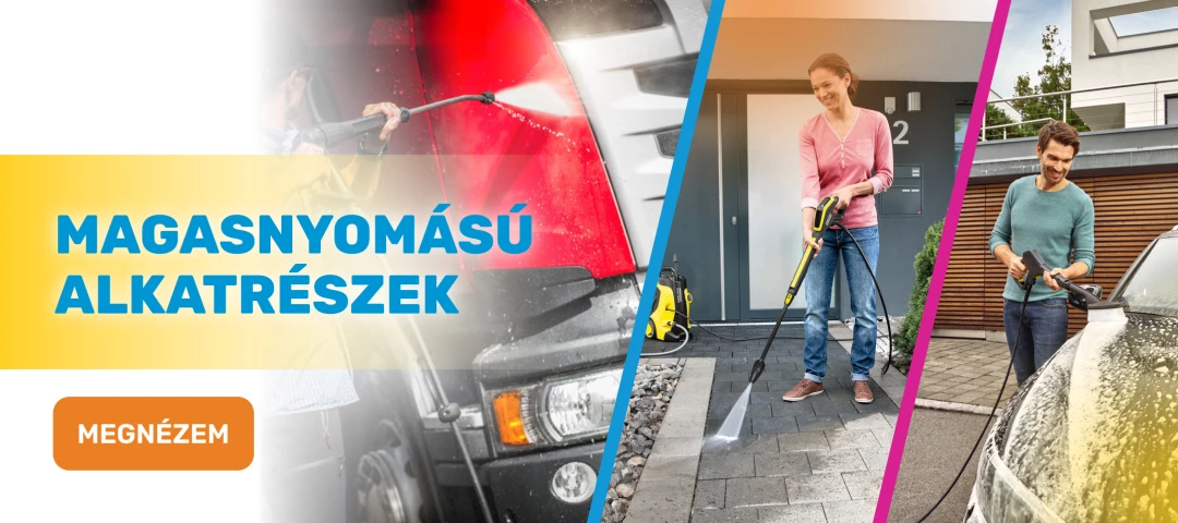 Magasnyomású mosó alkatrészek Karcher Bosch Parkside Nilfisk