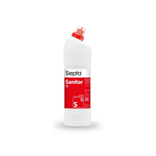 Aktív klórt tartalmazó gél szantiter felületek tisztítására (kacsacsőrös adagolóval SEPTA SANITAR CL S5 1L