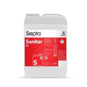   Aktív klórt tartalmazó gél szantiter felületek tisztítására SEPTA SANITAR CL S5 10L