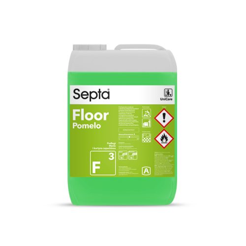 Csúszásmentes felületet képező, illatosított padló tisztító- és ápolószer SEPTA FLOOR POMELO F3 10L (pomelo)
