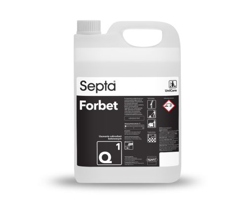 Építési szennyeződések eltávolítására ajánlott savas tisztítószer SEPTA FORBET Q1 5L