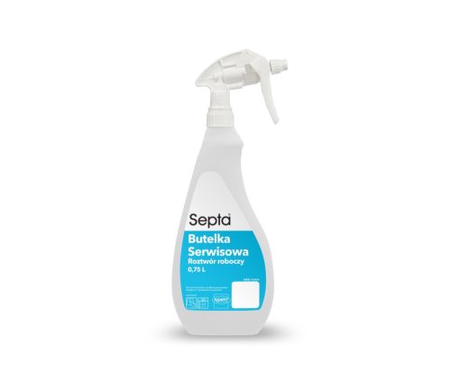 Septa üveg és tükör ápoló palack - kék 750 ml (üres)
