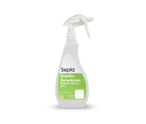 Septa padló ápoló palack - zöld 750 ml (üres)