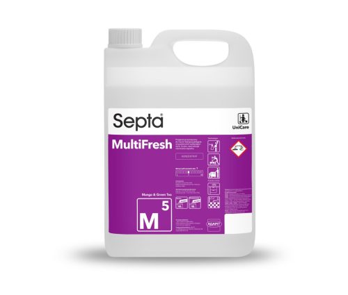 Szagsemlegesítő tisztító- és ápolószer minden vízálló felületre SEPTA MULTIFRESH M5 5L (mangó és zöld tea)