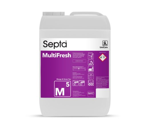 Szagsemlegesítő tisztító- és ápolószer minden vízálló felületre  SEPTA MULTIFRESH M5 10L (mangó és zöld tea)