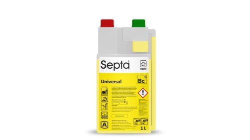 Professzionális tisztítószer koncentrátum erős szennyeződésekhez SEPTA UNIVERSAL BC5 1L SD