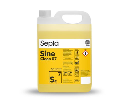 Univerzális élelmiszeripari tisztítószer koncentrátum SEPTA SINE CLEAN 07 SC7 5L