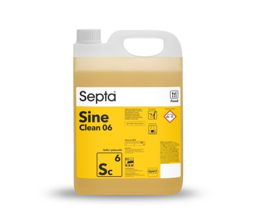 Tisztítószer grillsütők, sütők, olajsütők, főzőlapok tisztításához SEPTA SINE CLEAN 06 SC6 5L
