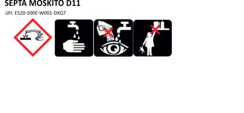 Bogároldó, rovarmaradvány eltávolító SEPTA MOSKITO D11 10L