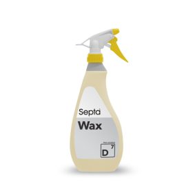   Szintetikus viasz fényesítő formulával, száradásgyorsító tulajdonsággal szóróflakonban (felhasználásra kész) SEPTA WAX D7 0,75L