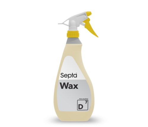 Szintetikus viasz fényesítő formulával, száradásgyorsító tulajdonsággal szóróflakonban (felhasználásra kész) SEPTA WAX D7 0,75L
