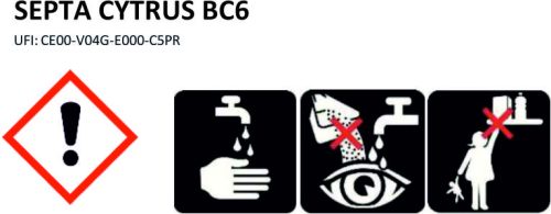 Septa Cytrus BC6 professzionális kézi mosogatószer koncentrátum (1 liter)