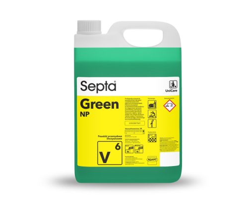Professzionális készítmény az erős szennyeződések eltávolítására SEPTA GREEN NP V6 5L