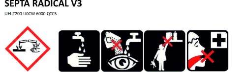 Erősen szennyezett felületek tisztítószere SEPTA RADICAL V3 5L