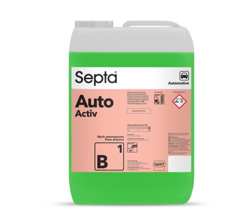Intenzív aktív hab koncentrátum gépi karosszéria tisztításhoz SEPTA AUTOACTIV B1 10L