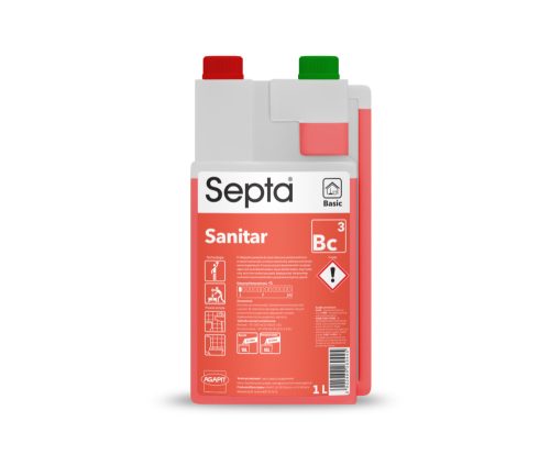 Szaniter tisztítószer sűrítmény önadagolóval SEPTA SANITAR BC3 1L SD