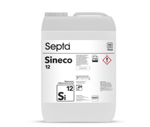 Savas öblítőszer ipari mosogatógépekhez SEPTA SINECO 12 SI12 10L