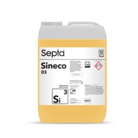   Mosogató folyadék ipari mosogatógépekhez aktív klór nélkül SEPTA SINECO 03 SI3 10L