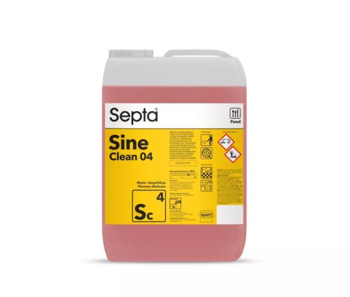 Kvaterner ammóniumsók alapú habos tisztító és fertőtlenítő készítmény SEPTA SINE CLEAN 04 SC4 10L