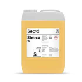   Mosogató folyadék ipari mosogatógépekhez aktív klór nélkül SEPTA SINECO 03 SI3 20L