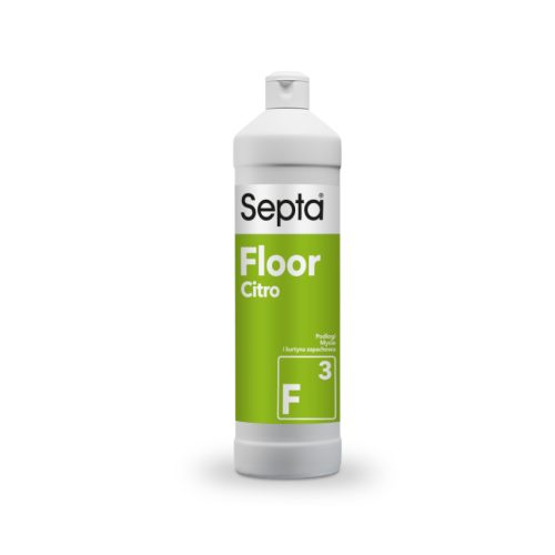 Csúszásmentes felületet képező, illatisított padló tisztító- és ápolószer SEPTA FLOOR CITRO F3 1L (citrom)
