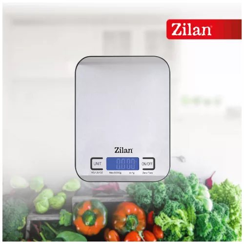 Zilan Konyhai mérleg, 5 kg-ig, INOX - ZLN2984