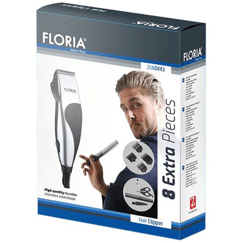 Floria ZLN0443 Hajvágó - 9W - 8 tartozék