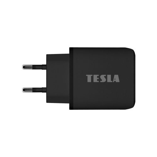 Tesla Power Charger T220, Kettős gyorstöltő 25 W PD 3,0/PPS (fekete szín)