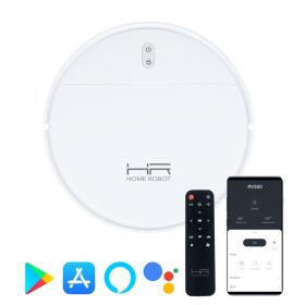   HOME ROBOT RV500 Intelligens robotporszívó, nedves-száraz, HEPA szűrő, applikációval - FEHÉR