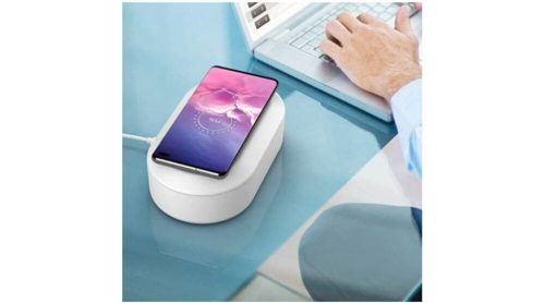 UV mobiltelefon sterilizáló, vezeték nélküli töltő, 15 W