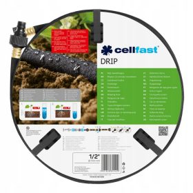   Cellfast Csepegtető Öntözőtömlő 1/2" 30m - Gazdaságos és Precíz Öntözés