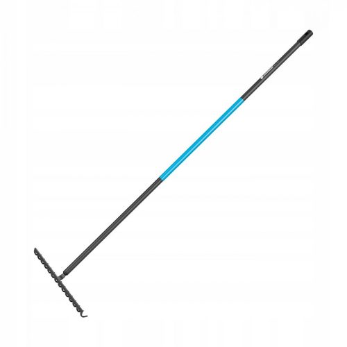 Cellfast IDEAL PRO™ Fém Gereblye - Keményített Boronacél Fejjel, Alumínium Nyéllel, 370 mm Munkaszélességgel, 14 Foggal, 1550 mm Hosszúsággal, 0,9 kg Súlyú