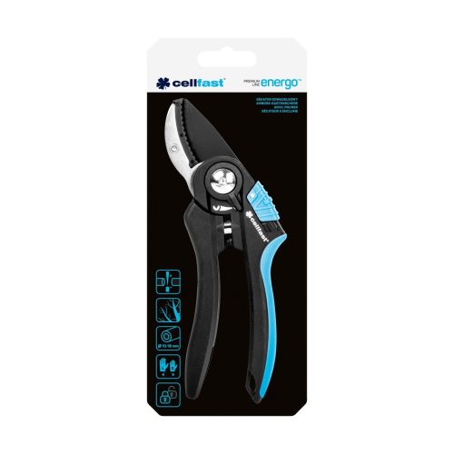 ENERGO Ergonomikus Metszőolló Száraz Ágak Vágásához, Állítható Nyílással, SAFETOUCH™ Markolattal