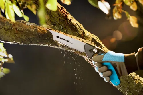 Cellfast ERGO Összecsukható Kézifűrész - Keményített Fogak, Ergonomikus Markolat, Kiváló Minőségű Acél Penge