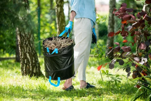 Cellfast 172 Literes Kerti Kosár Levelek, Fűnyesedék, Gallyak és Gyomok Gyűjtésére