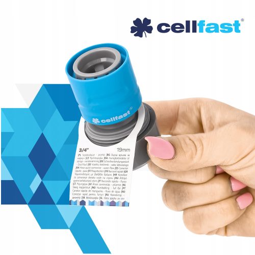 IDEAL 3/4" Gyorscsatlakozó (ABS/PC) - Kerti Tömlő Összekapcsoláshoz