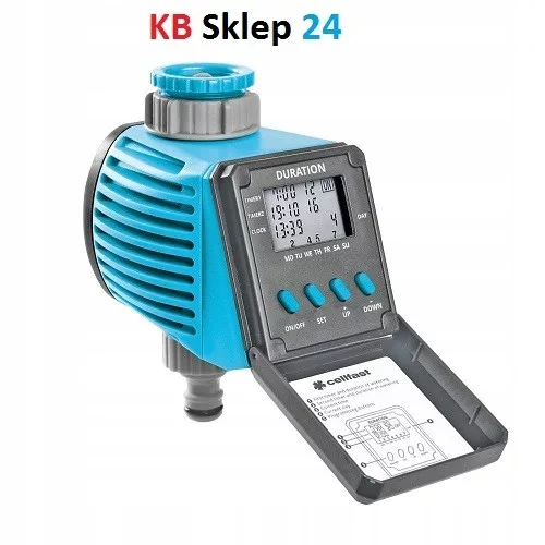 IDEAL Digitális Öntözésvezérlő - Kerti Öntözőrendszer, UNI FIT Technológiával, 1-99 perc Öntözési Időtartam, G3/4" és G1" Csatlakozó Méretek