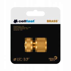   Gyorscsatlakozó - Megálló 1/2" Sárgaréz, Cellfast 52-820, HEAVY DUTY