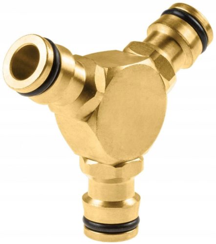 Elosztó Kerti Slaghoz Sárgaréz T-darab 3/4", 1/2"