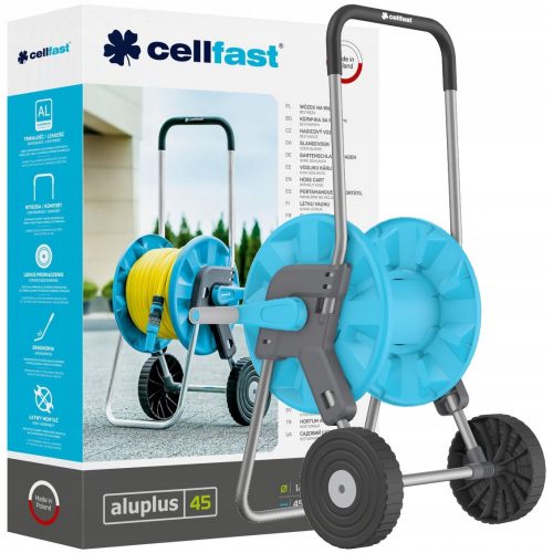 Cellfast ALUPLUS Tömlőkocsi 1/2" 45 m Kapacitással