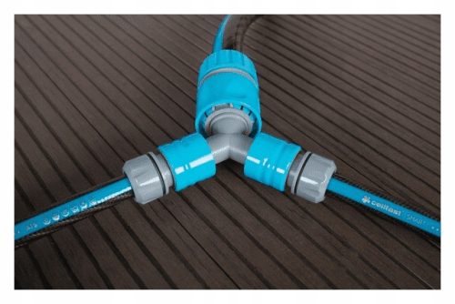 IDEAL Csökkentő T-csatlakozó 1", 3/4", 1/2"-5/8" - CellFast Műanyag Öntözőrendszerhez