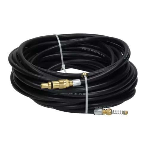 15m-es csőgörény sárgaréz csatlakozóval, rugóval Nilfisk Stihl RE Husqvarna magasnyomású mosókhoz