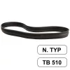 Fröccsenésgátló gumiköpeny Hako B45 / B45 CL gépekhez TB510 új típusú fejhez (510 mm / 20 col)