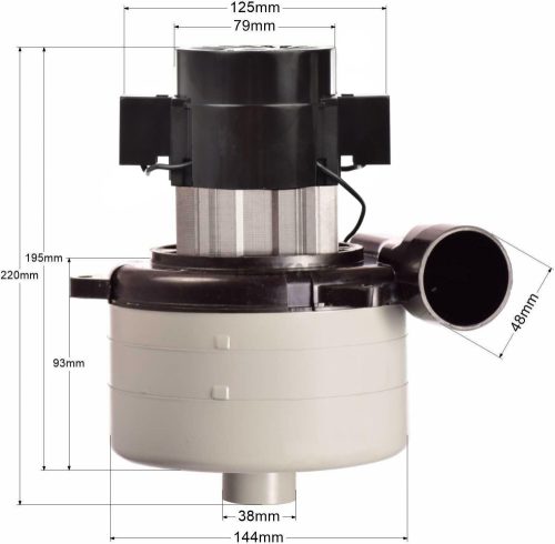 Hako B70 B90 B115 B120 Takarítógép Felszívó Motor (24V - 600W)