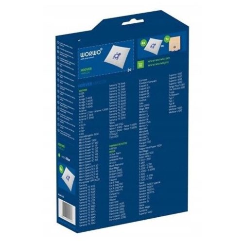 Szintetikus porzsák 4db - Hoover Miele Hanza Otto Quelle Weltstar porszívókhoz