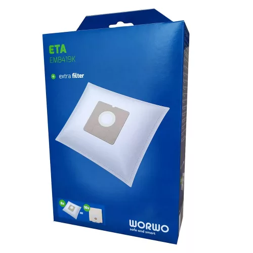Worwo EMB419K szintetikus porzsák szett (6 db + 1 db szűrő) Sencor SVC 45 porszívókhoz