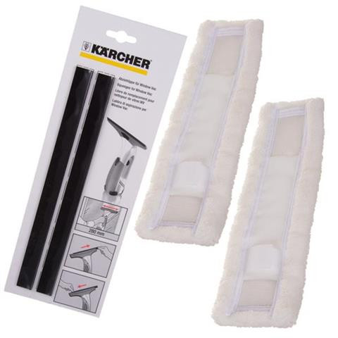 2 db mikroszálas mop + 1 db gumibetét  KARCHER WV 1 2 5 50 60 75 EASY