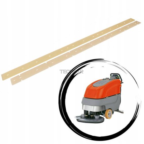 Szívóél készlet padlótisztító gépekhez - HAKO B70, B45, B115, B750 R - poliuretán, olajálló, 1040/1000 mm