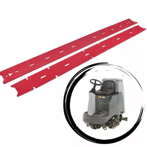 Szívóél készlet padlótisztító gépekhez - Nilfisk BR 755, BR 755 C, Scrubtec R 671C - természetes gumi, 880/840 mm
