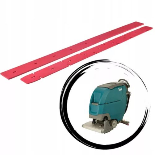 Szívóél készlet padlótisztító gépekhez - Tennant T300, A300, T300e - természetes gumi, 835/790 mm